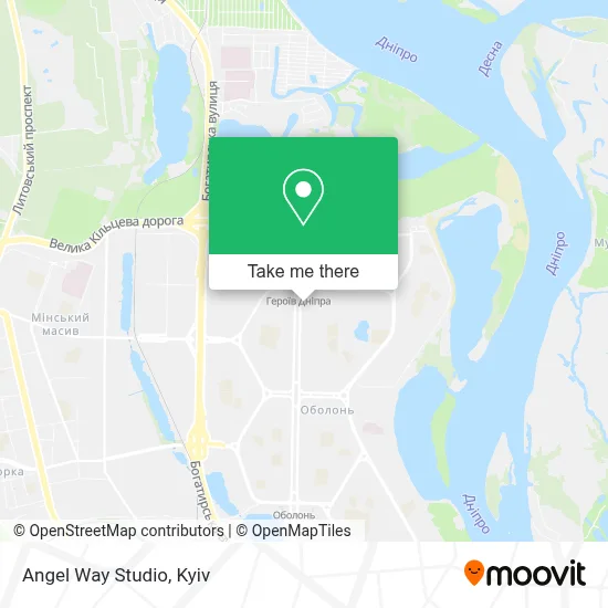 Angel Way Studio map