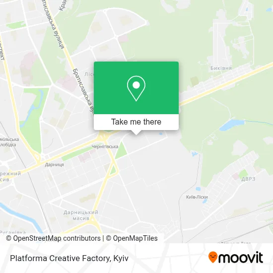 Platforma Creative Factory map
