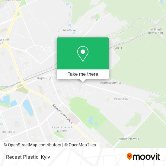 Recast Plastic map