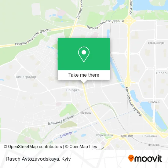Rasch Avtozavodskaya map