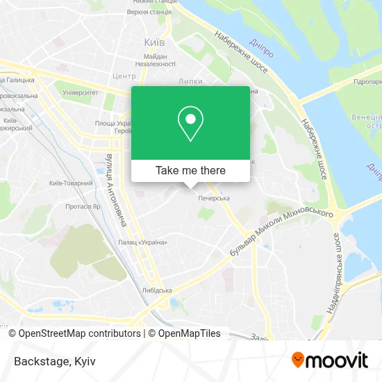 Backstage map
