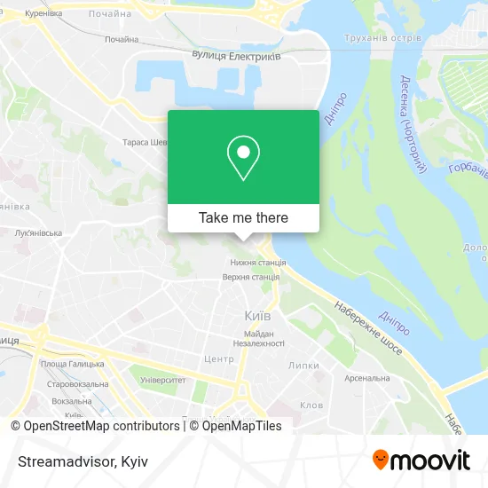 Streamadvisor map