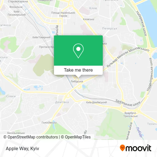 Apple Way map
