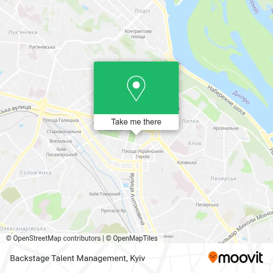 Backstage Talent Management map