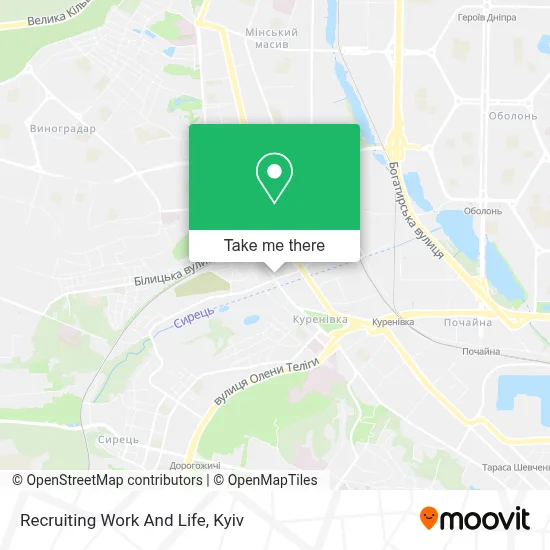 Recruiting Work And Life map