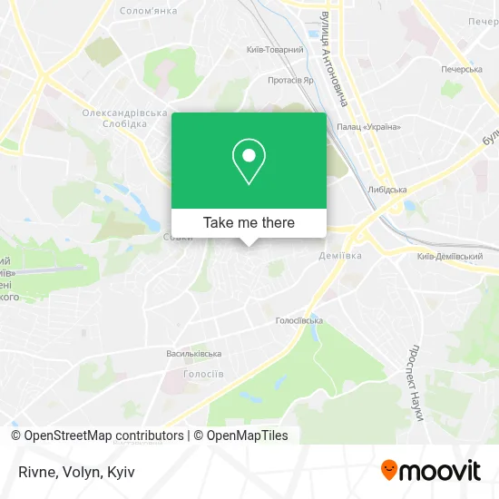 Rivne, Volyn map