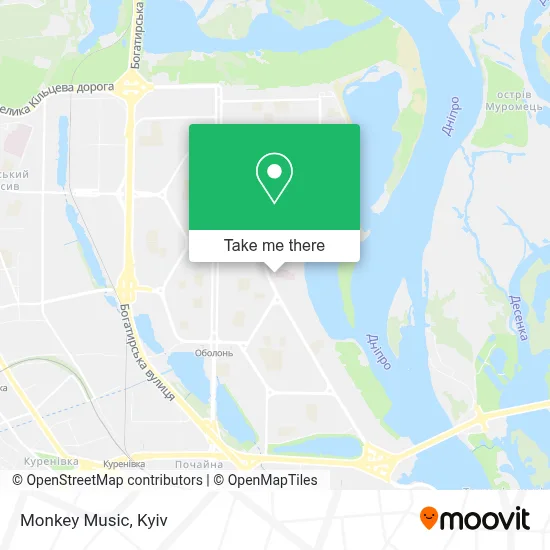 Monkey Music map
