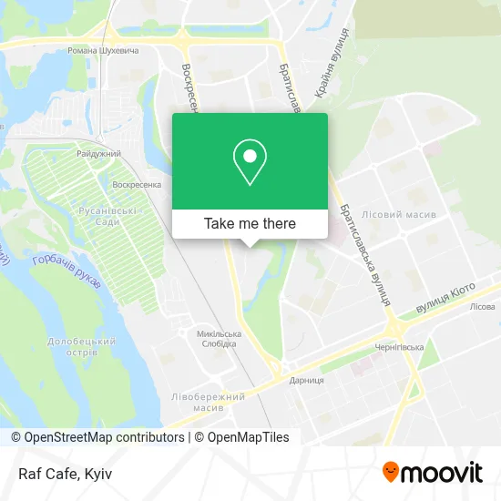 Raf Cafe map