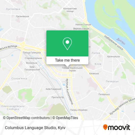 Columbus Language Studio map