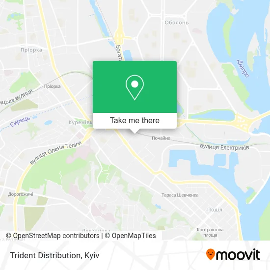 Trident Distribution map