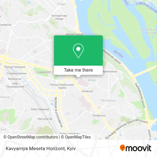 Kavyarnya Meseta Horizont map