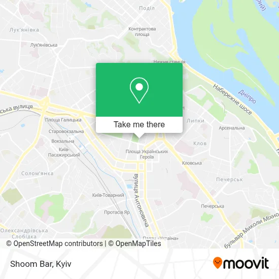 Shoom Bar map