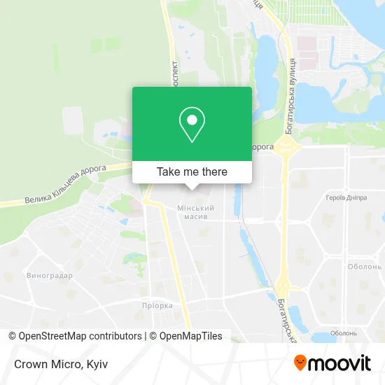 Crown Micro map