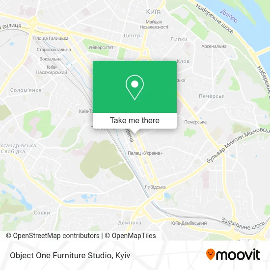 Object One Furniture Studio map