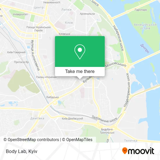 Body Lab map