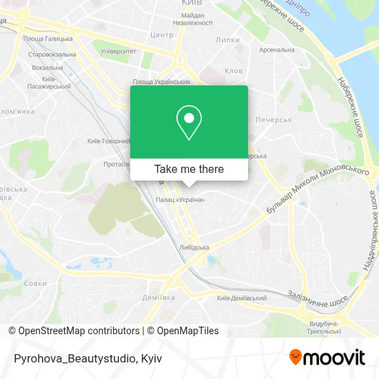 Pyrohova_Beautystudio map