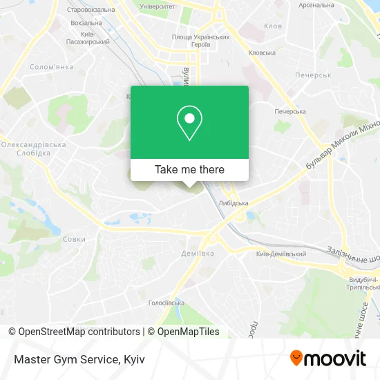 Master Gym Service map