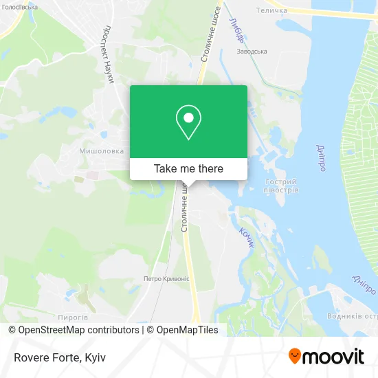 Rovere Forte map