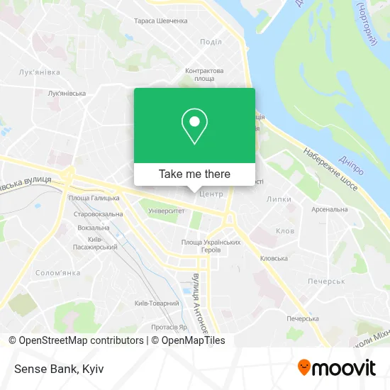 Sense Bank map