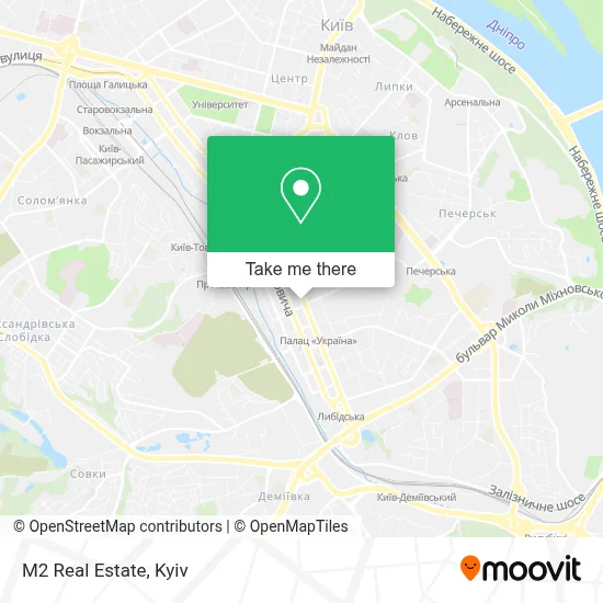 M2 Real Estate map