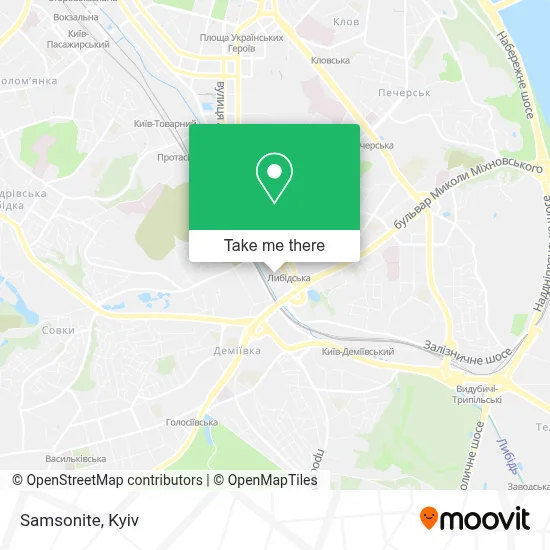 Samsonite map