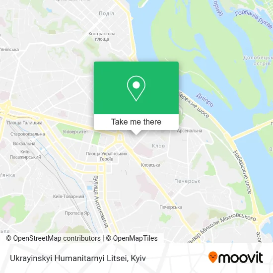 Ukrayinskyi Humanitarnyi Litsei map