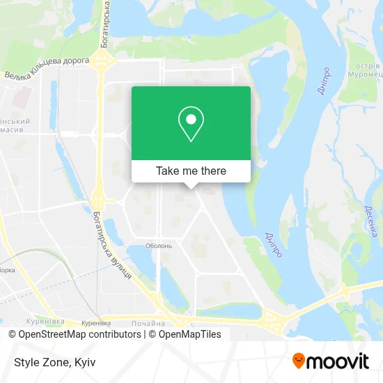 Style Zone map