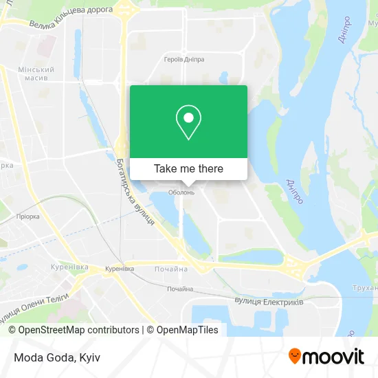 Moda Goda map