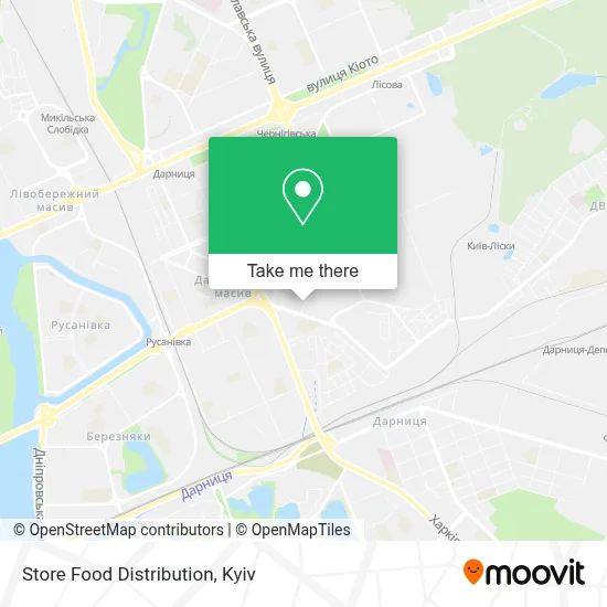 Store Food Distribution map