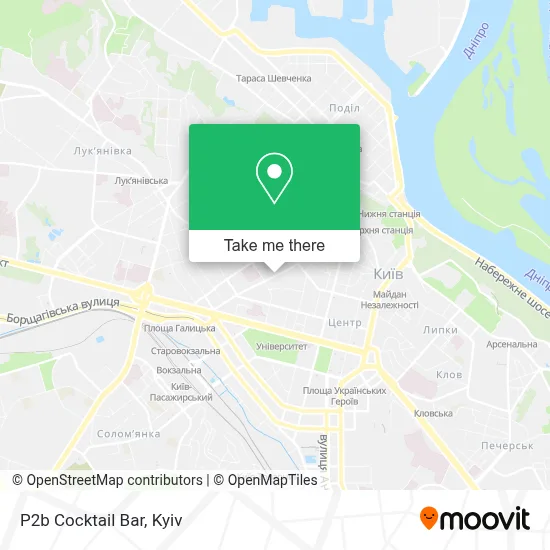 P2b Cocktail Bar map