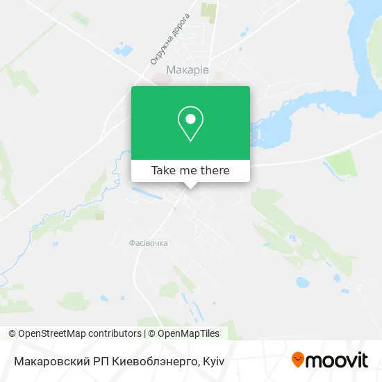 Карта Макаровский РП Киевоблэнерго