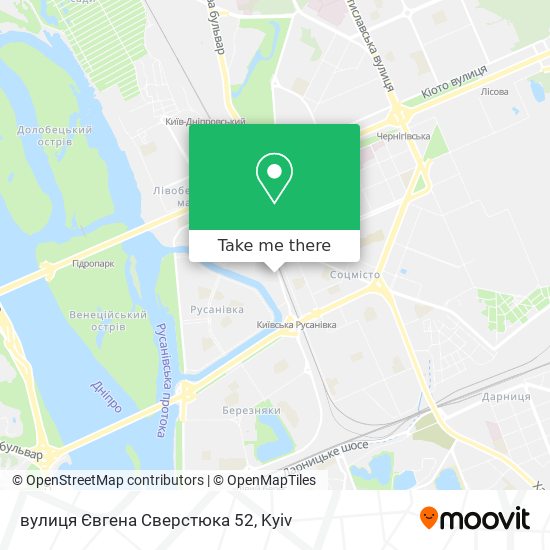 вулиця Євгена Сверстюка 52 map