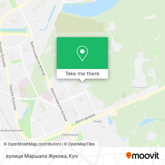 вулиця Маршала Жукова map