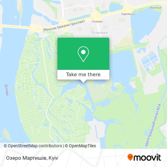 Озеро Мартишів map