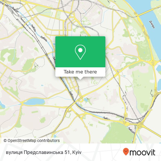 вулиця Предславинська 51 map