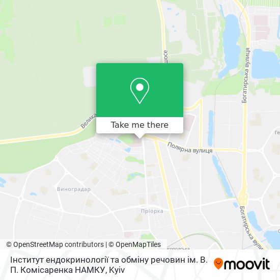 Інститут ендокринології та обміну речовин ім. В. П. Комісаренка НАМКУ map