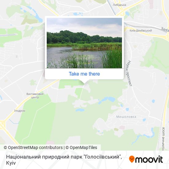 Національний природний парк "Голосіївський" map