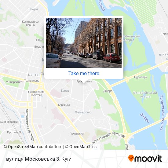 вулиця Московська 3 map