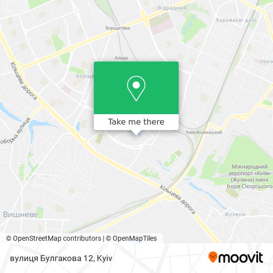 вулиця Булгакова 12 map