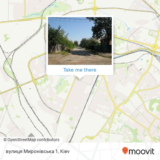 вулиця Миронівська 1 map