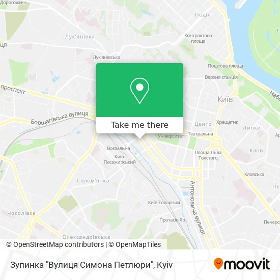 Зупинка "Вулиця Симона Петлюри" map
