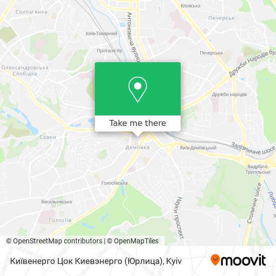 Київенерго Цок Киевэнерго (Юрлица) map