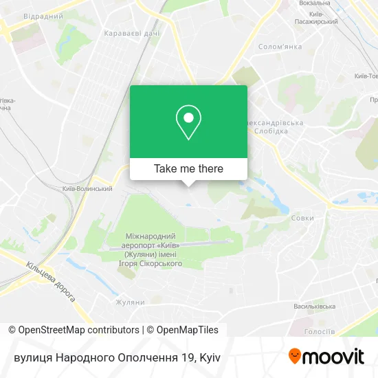 Карта вулиця Народного Ополчення 19