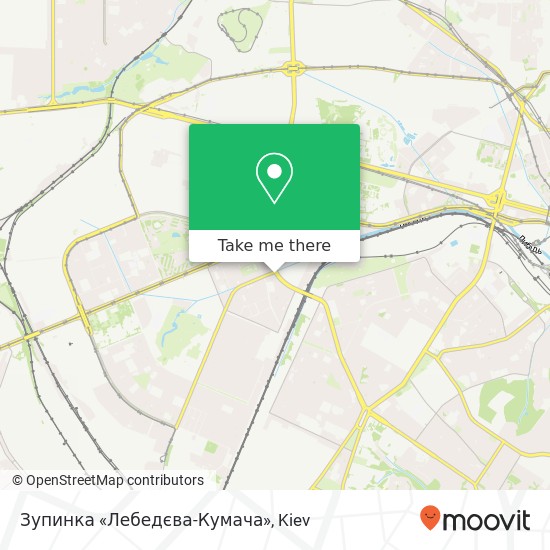 Зупинка «Лебедєва-Кумача» map