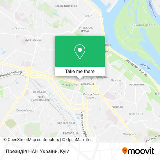 Карта Президія НАН України