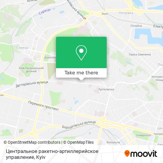 Центральное ракетно-артиллерийское управление map
