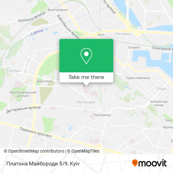Платона Майбороди 5/9 map