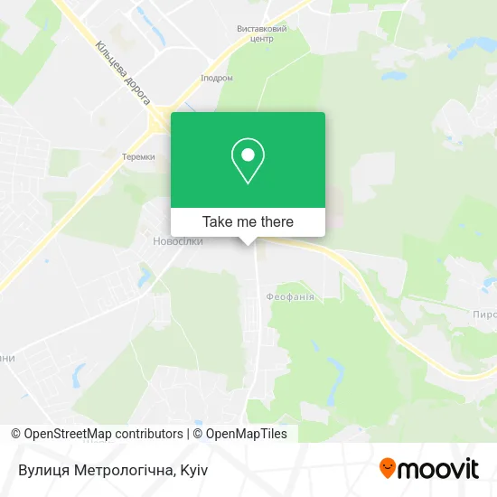 Карта Вулиця Метрологічна