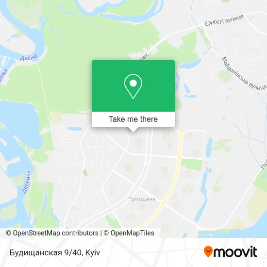 Карта Будищанская 9/40