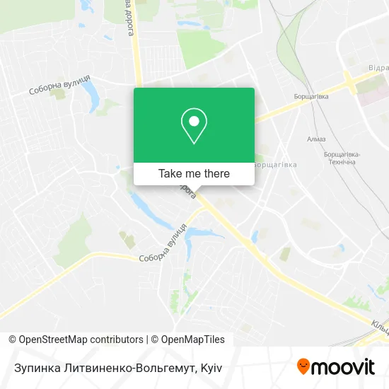 Карта Зупинка Литвиненко-Вольгемут